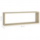 Wall Cube Shelves 6 pcs Sonoma Oak 80x15x26.5 cm Chipboard Wall Cube Shelves 6 pcs Sonoma Oak 80x15x26.5 cm Chipboard