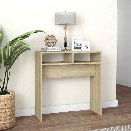 Console Table Sonoma Oak 78x30x80 cm Chipboard Console Table Sonoma Oak 78x30x80 cm Chipboard