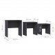 Nesting Coffee Tables 3 pcs Grey Chipboard Nesting Coffee Tables 3 pcs Grey Chipboard