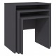 Nesting Coffee Tables 3 pcs Grey Chipboard Nesting Coffee Tables 3 pcs Grey Chipboard