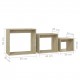 Nesting Tables 3 pcs Sonoma Oak Chipboard Nesting Tables 3 pcs Sonoma Oak Chipboard