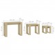 Nesting Tables 3 pcs Sonoma Oak Engineered Wood Nesting Tables 3 pcs Sonoma Oak Engineered Wood