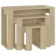 Nesting Tables 3 pcs Sonoma Oak Engineered Wood Nesting Tables 3 pcs Sonoma Oak Engineered Wood