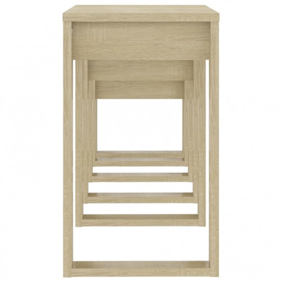Nesting Tables 3 pcs Sonoma Oak Engineered Wood Nesting Tables 3 pcs Sonoma Oak Engineered Wood