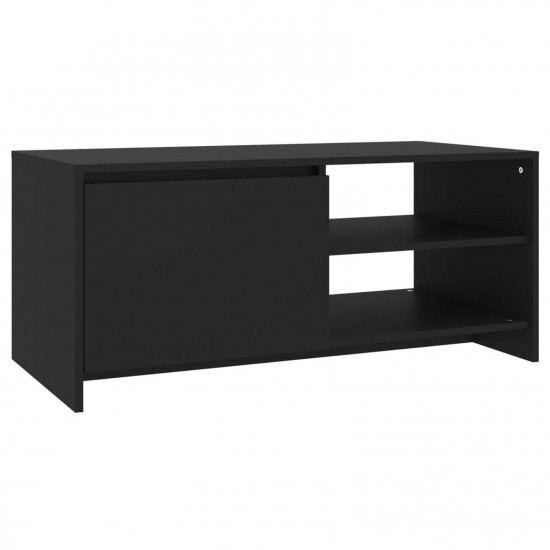 Coffee Table Black 102x50x45 cm Engineered Wood Coffee Table Black 102x50x45 cm Engineered Wood