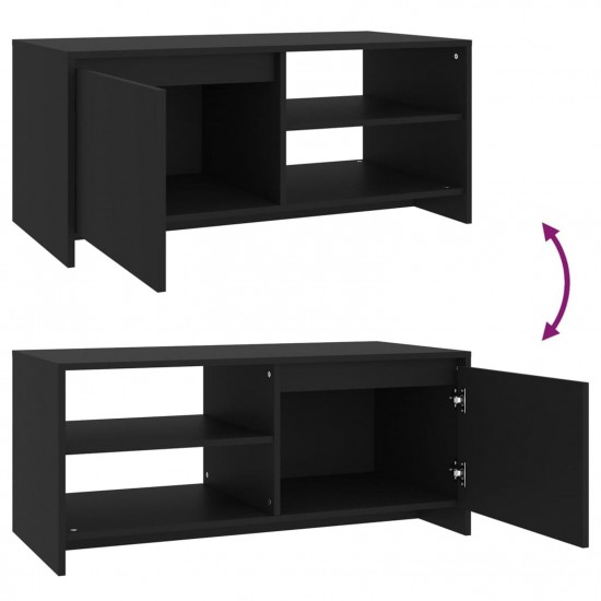 Coffee Table Black 102x50x45 cm Engineered Wood Coffee Table Black 102x50x45 cm Engineered Wood