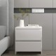 Bedside Cabinets 2 pcs White 45x34.5x44.5 cm Chipboard Bedside Cabinets 2 pcs White 45x34.5x44.5 cm Chipboard