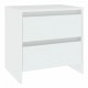 Bedside Cabinets 2 pcs White 45x34.5x44.5 cm Chipboard Bedside Cabinets 2 pcs White 45x34.5x44.5 cm Chipboard