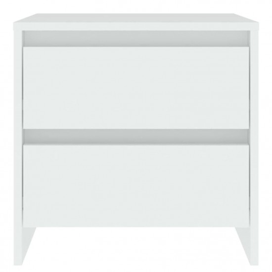 Bedside Cabinets 2 pcs White 45x34.5x44.5 cm Chipboard Bedside Cabinets 2 pcs White 45x34.5x44.5 cm Chipboard