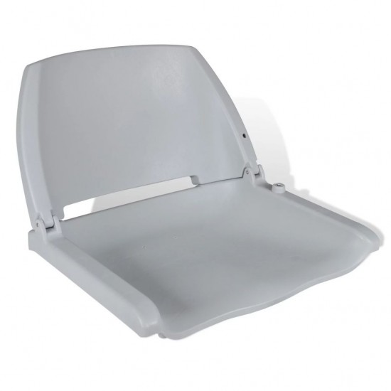 Boat Seat Foldable Backrest No Pillow Grey 41 x 51 x 48 cm Boat Seat Foldable Backrest No Pillow Grey 41 x 51 x 48 cm