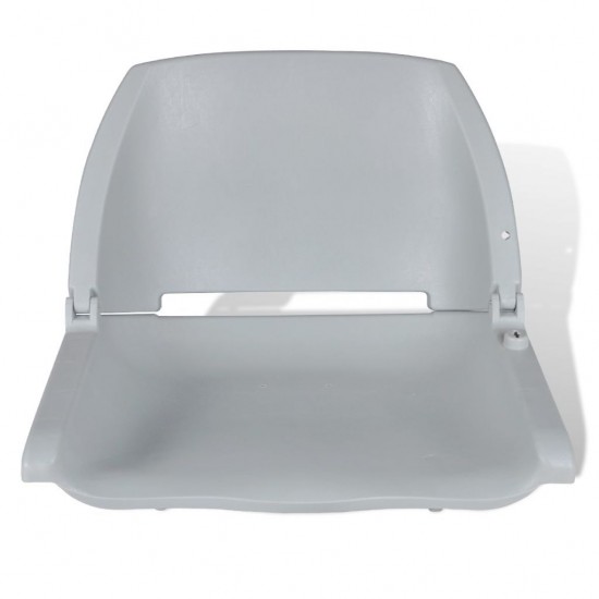 Boat Seat Foldable Backrest No Pillow Grey 41 x 51 x 48 cm Boat Seat Foldable Backrest No Pillow Grey 41 x 51 x 48 cm