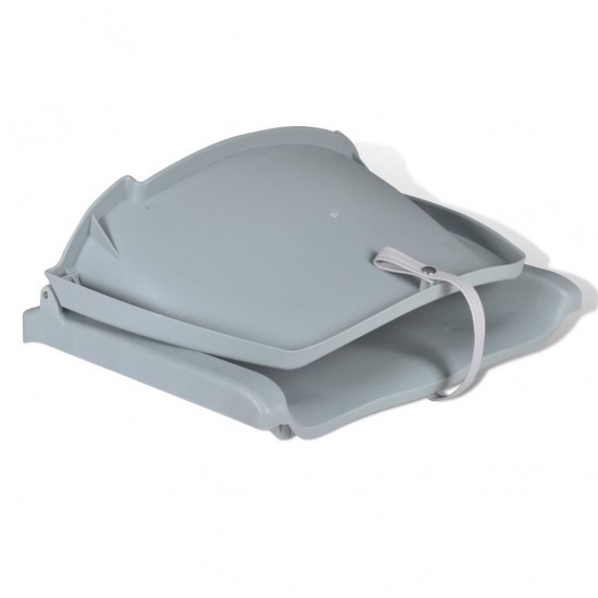 Boat Seat Foldable Backrest No Pillow Grey 41 x 51 x 48 cm Boat Seat Foldable Backrest No Pillow Grey 41 x 51 x 48 cm