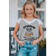 Gray Synonym Rolls Funny Graphic Lace Spliced Girls Top Gray Synonym Rolls Funny Graphic Lace Spliced Girls Top
