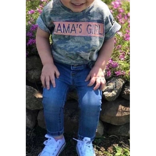 MAMA'S GIRL Camo Print Kids' T-shirt MAMA'S GIRL Camo Print Kids' T-shirt