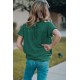 Green Little Girl Swiss Dot Ruffle Sleeves Top Green Little Girl Swiss Dot Ruffle Sleeves Top