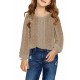 Swiss Dot Lace Splicing Long Sleeve Girl's Blouse Swiss Dot Lace Splicing Long Sleeve Girl's Blouse