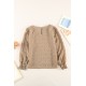 Swiss Dot Lace Splicing Long Sleeve Girl's Blouse Swiss Dot Lace Splicing Long Sleeve Girl's Blouse