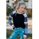 Black Striped Color Block Girl’s Long Sleeve Top Black Striped Color Block Girl’s Long Sleeve Top