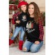 Family Matching Girl's Plaid Christmas Print Tie Knot Long Sleeve Top Family Matching Girl's Plaid Christmas Print Tie Knot Long Sleeve Top