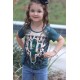 Western Cactus Print Short Sleeve Girl's Graphic Tee Western Cactus Print Short Sleeve Girl's Graphic Tee