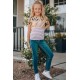 Leopard Striped Sequin Patchwork Girl's Short Sleeve Top Leopard Striped Sequin Patchwork Girl's Short Sleeve Top