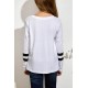 Girl's Plaid Heart Striped Print Long Sleeve Top Girl's Plaid Heart Striped Print Long Sleeve Top