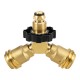 Propane Tank Y-Splitter Adapter Two Way LPG Adapter Tee Connector QCC1 Tank T Adapter Work with BBQ Grills Camping Stoves Heater Propane Tank Y-Splitter Adapter Two Way LPG Adapter Tee Connector QCC1 Tank T Adapter Work with BBQ Grills Camping Stoves Heater