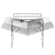 2-in-1 Portable Folding Stainless Steel Barbecue Grill Camp Firepit Outdoor Camping Backpakcing Wood Burning Stove 2-in-1 Portable Folding Stainless Steel Barbecue Grill Camp Firepit Outdoor Camping Backpakcing Wood Burning Stove