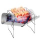 2-in-1 Portable Folding Stainless Steel Barbecue Grill Camp Firepit Outdoor Camping Backpakcing Wood Burning Stove 2-in-1 Portable Folding Stainless Steel Barbecue Grill Camp Firepit Outdoor Camping Backpakcing Wood Burning Stove