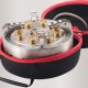 Self-Driving Tour Outdoor Stainless Steel 9-Head Stove Portable 9 Hole Fire And Brimstone Stove Single 1M Soft Tube Self-Driving Tour Outdoor Stainless Steel 9-Head Stove Portable 9 Hole Fire And Brimstone Stove Single 1M Soft Tube
