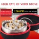 Self-Driving Tour Outdoor Stainless Steel 9-Head Stove Portable 9 Hole Fire And Brimstone Stove Single 1M Soft Tube Self-Driving Tour Outdoor Stainless Steel 9-Head Stove Portable 9 Hole Fire And Brimstone Stove Single 1M Soft Tube
