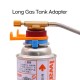 Gas Tank Converter with Support Auto-off Long Gas Cylinder Adapter Outdoor Camping Stove Connector Gas Tank Converter with Support Auto-off Long Gas Cylinder Adapter Outdoor Camping Stove Connector