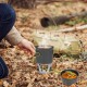 Mini Alcohol Stove Cooking Pot Cookset for Outdoor Camping Hiking Backpacking Fishing Mini Alcohol Stove Cooking Pot Cookset for Outdoor Camping Hiking Backpacking Fishing