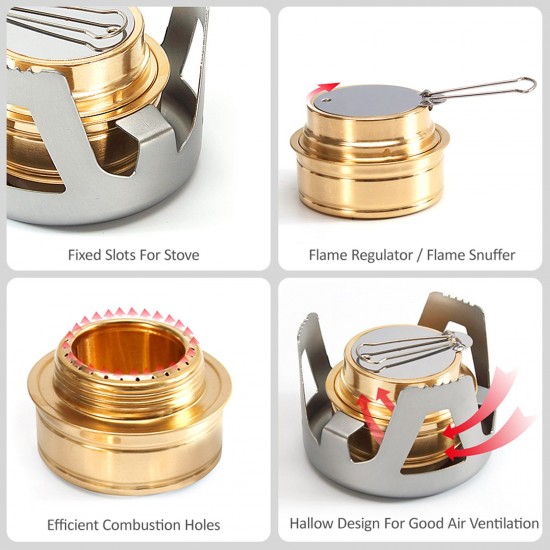 Mini Alcohol Stove Cooking Pot Cookset for Outdoor Camping Hiking Backpacking Fishing Mini Alcohol Stove Cooking Pot Cookset for Outdoor Camping Hiking Backpacking Fishing