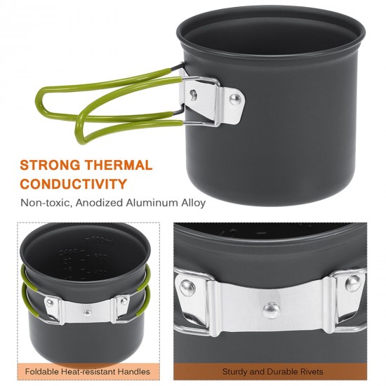 Mini Alcohol Stove Cooking Pot Cookset for Outdoor Camping Hiking Backpacking Fishing Mini Alcohol Stove Cooking Pot Cookset for Outdoor Camping Hiking Backpacking Fishing