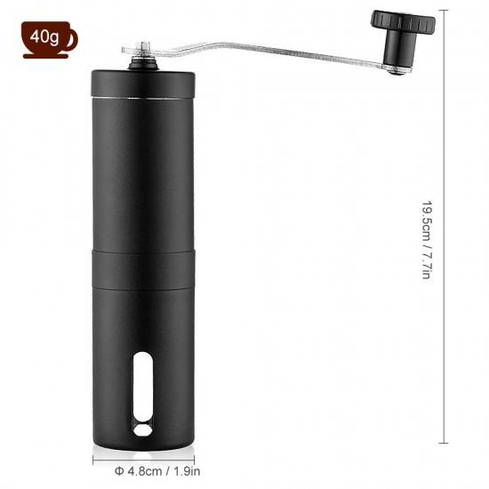 Manual Coffee Grinder Portable Hand Coffee Grinder with Adjustable Setting Conical Ceramic Burr Grinder Stainless Steel Coffee Mill for Drip Coffee Espresso for Home and Travel Manual Coffee Grinder Portable Hand Coffee Grinder with Adjustable Setting Conical Ceramic Burr Grinder Stainless Steel Coffee Mill for Drip Coffee Espresso for Home and Travel