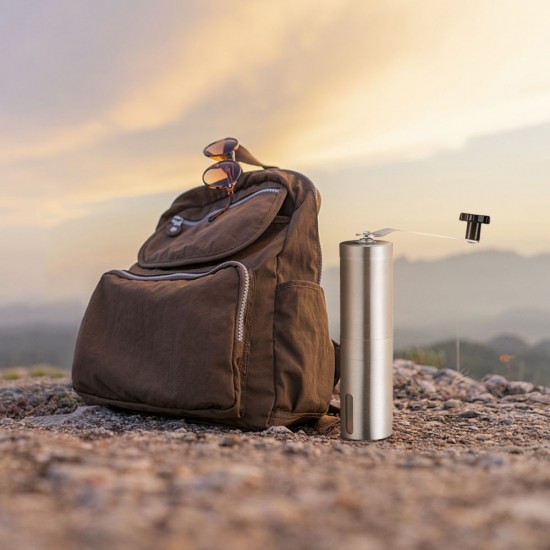 Manual Coffee Grinder Portable Hand Coffee Grinder with Adjustable Setting Conical Ceramic Burr Grinder Stainless Steel Coffee Mill for Drip Coffee Espresso for Home and Travel Manual Coffee Grinder Portable Hand Coffee Grinder with Adjustable Setting Conical Ceramic Burr Grinder Stainless Steel Coffee Mill for Drip Coffee Espresso for Home and Travel
