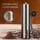 Manual Coffee Grinder Portable Hand Coffee Grinder with Adjustable Setting Conical Ceramic Burr Grinder Stainless Steel Coffee Mill for Drip Coffee Espresso for Home and Travel Manual Coffee Grinder Portable Hand Coffee Grinder with Adjustable Setting Conical Ceramic Burr Grinder Stainless Steel Coffee Mill for Drip Coffee Espresso for Home and Travel