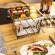 Outdoor Stainless Steel Grill Portable Wood Burning Camping Stove Folding BBQ Grill Windproof Camping Picnic Tool For Home Park Use Outdoor Stainless Steel Grill Portable Wood Burning Camping Stove Folding BBQ Grill Windproof Camping Picnic Tool For Home Park Use
