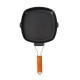 Outdoor Camping Frying Pan Ultralight Iron Steak Pot with Foldable Handle Cooking Tableware Outdoor Camping Frying Pan Ultralight Iron Steak Pot with Foldable Handle Cooking Tableware