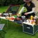 Outdoor Camping Frying Pan Ultralight Iron Steak Pot with Foldable Handle Cooking Tableware Outdoor Camping Frying Pan Ultralight Iron Steak Pot with Foldable Handle Cooking Tableware