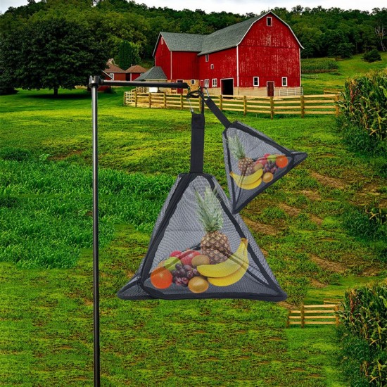 Outdoor Triangles Drying Net PVC Hangings Net Bag Foldable Storage Bag Camping Hangings Insect-proof Food Packs Outdoor Triangles Drying Net PVC Hangings Net Bag Foldable Storage Bag Camping Hangings Insect-proof Food Packs