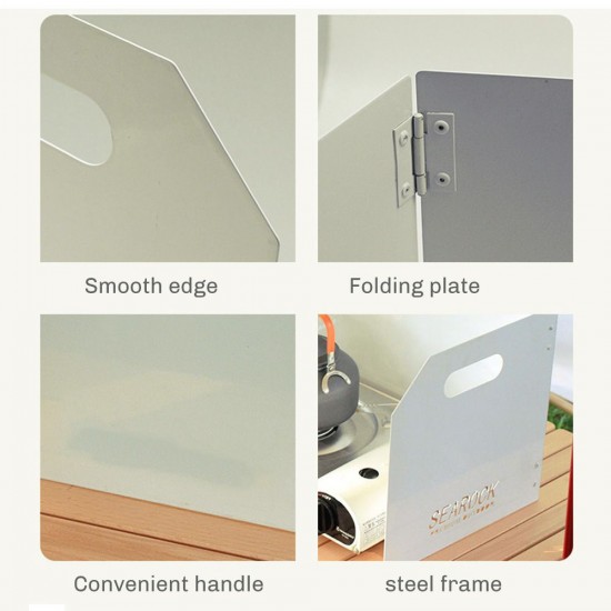 Folding Outdoor Stove Windscreen Camping Stove Wind Screen 3 Plates Stove Windshield with Carrying Bag Butane Burner Windshield for Camping Picnic Backpacking Cooking Folding Outdoor Stove Windscreen Camping Stove Wind Screen 3 Plates Stove Windshield with Carrying Bag Butane Burner Windshield for Camping Picnic Backpacking Cooking