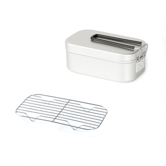 Lunch Box Mini Cutting Board Combo Set with Mini Folding Stove Steaming Rack Folding Windshield Fork Spoon Chopsticks Lunch Box Mini Cutting Board Combo Set with Mini Folding Stove Steaming Rack Folding Windshield Fork Spoon Chopsticks