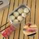 Lunch Box Mini Cutting Board Combo Set with Mini Folding Stove Steaming Rack Folding Windshield Fork Spoon Chopsticks Lunch Box Mini Cutting Board Combo Set with Mini Folding Stove Steaming Rack Folding Windshield Fork Spoon Chopsticks