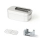 Lunch Box Mini Cutting Board Combo Set with Mini Folding Stove Steaming Rack Folding Windshield Fork Spoon Chopsticks Lunch Box Mini Cutting Board Combo Set with Mini Folding Stove Steaming Rack Folding Windshield Fork Spoon Chopsticks