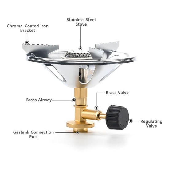 Outdoor Camping Stove Backpacking Gases Stove Burner with Windproof Design for Outdoor Cooking Camping Picnic Hiking Outdoor Camping Stove Backpacking Gases Stove Burner with Windproof Design for Outdoor Cooking Camping Picnic Hiking