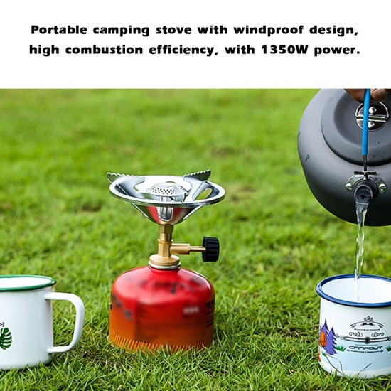 Outdoor Camping Stove Backpacking Gases Stove Burner with Windproof Design for Outdoor Cooking Camping Picnic Hiking Outdoor Camping Stove Backpacking Gases Stove Burner with Windproof Design for Outdoor Cooking Camping Picnic Hiking