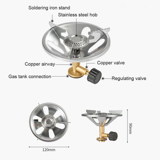 15kg Load Capacity Outdoor Camping Stoves Portable Grill Heads Gases Stoves Burners Windproof Picnic Stoves Outdoor Cooking Picnic Hiking Practical Tool 15kg Load Capacity Outdoor Camping Stoves Portable Grill Heads Gases Stoves Burners Windproof Picnic Stoves Outdoor Cooking Picnic Hiking Practical Tool