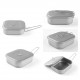 0.8mm Thick Titanium Lunch Box 1000ml Large Capacity Mess Tin with Lid Folding Handle Outdoor Camping Cookware 0.8mm Thick Titanium Lunch Box 1000ml Large Capacity Mess Tin with Lid Folding Handle Outdoor Camping Cookware